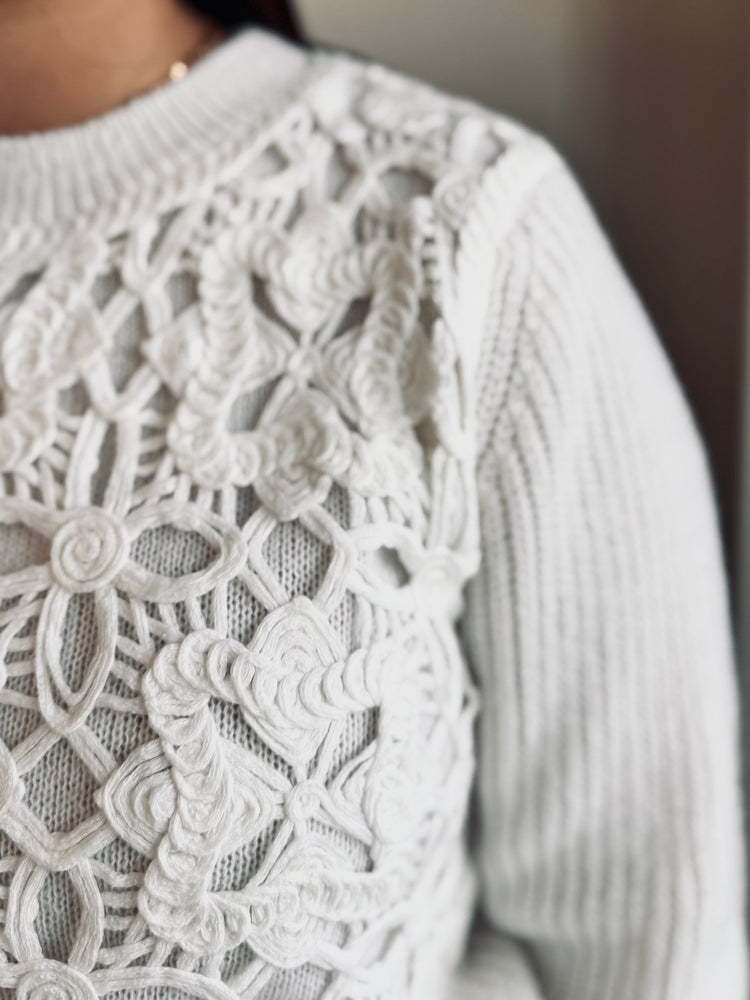 Georgia Crochet Detail Sweater