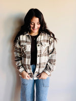 Jamie Plaid Brown and Tan Shacket