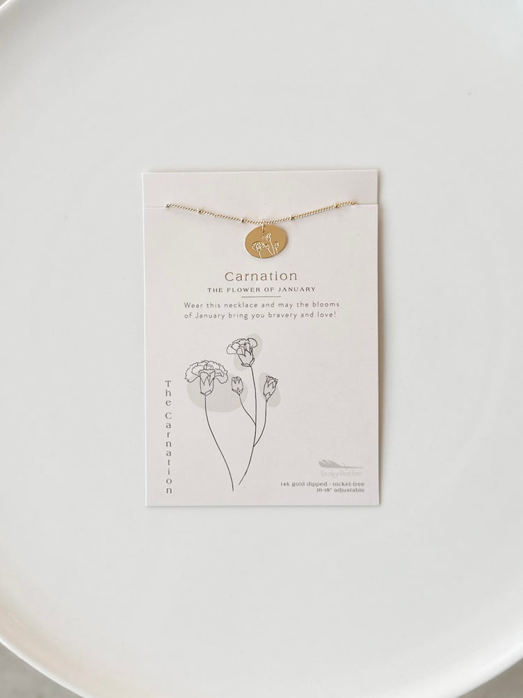 
            
                Load image into Gallery viewer, Birth Month Flower Necklace
            
        