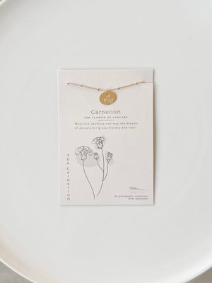 Birth Month Flower Necklace