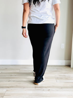 Kylie Tencel Relaxed Pants - Black