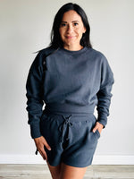 Iris Cinched Waist Crewneck
