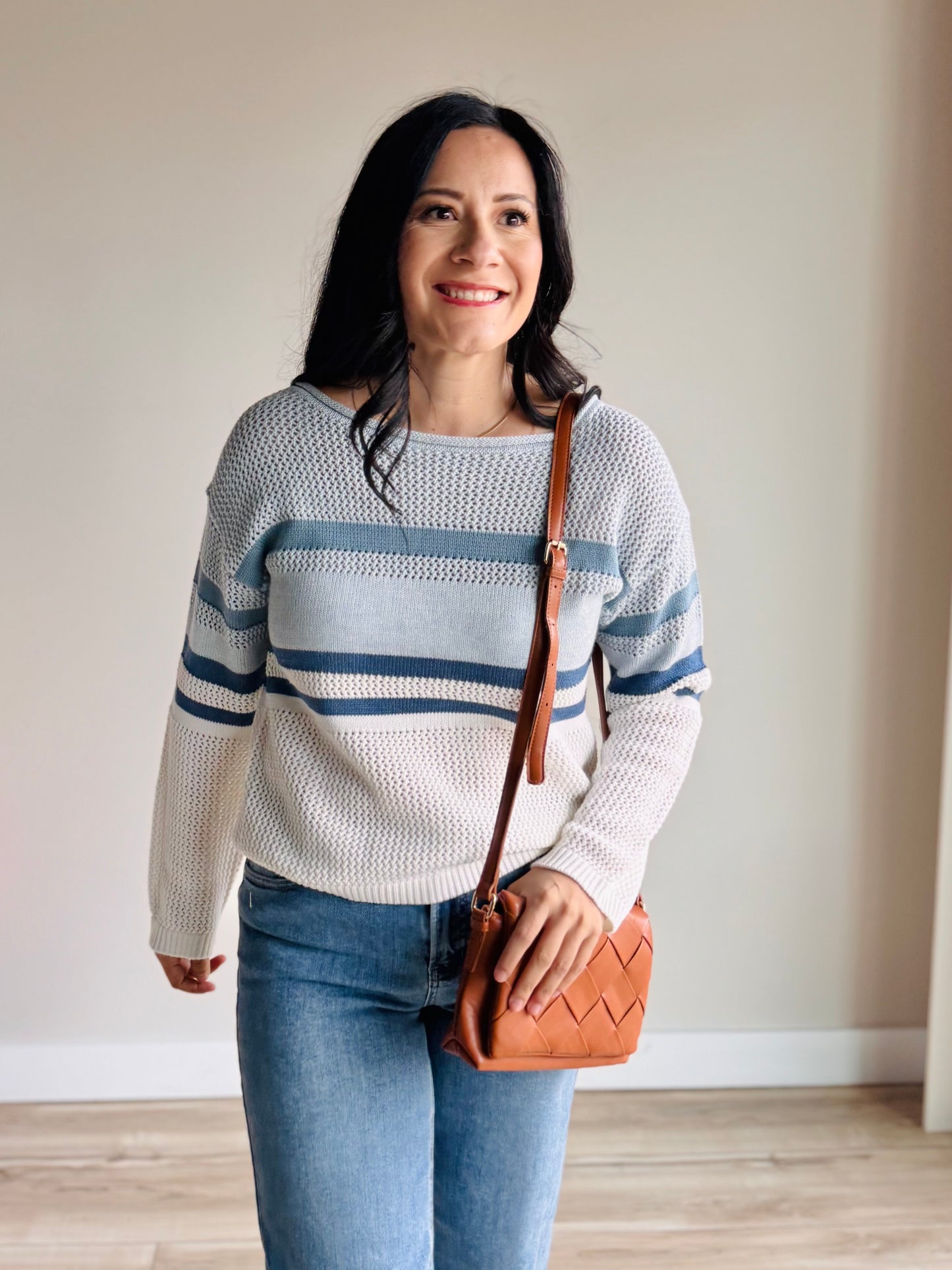 Brynlee Boatneck Striped Pullover - 27 West