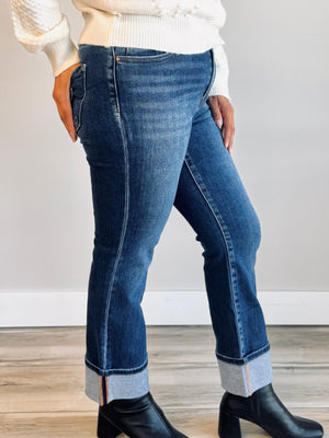 Frankie High Rise Cuffed Denim
