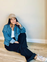 Tiffany Oversized Cargo Denim Jacket