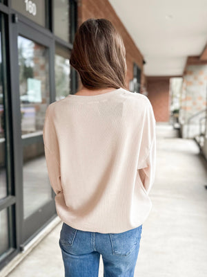 
            
                Load image into Gallery viewer, Ada Corduroy Pullover - Ivory
            
        