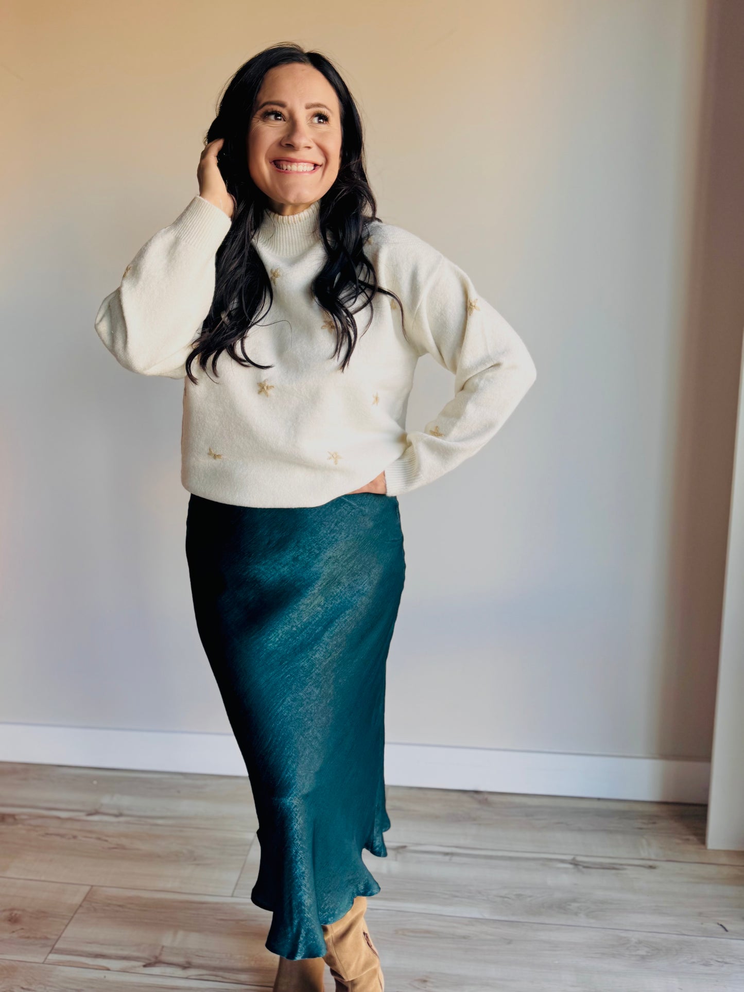 Hadley Satin Midi Skirt - 27 West