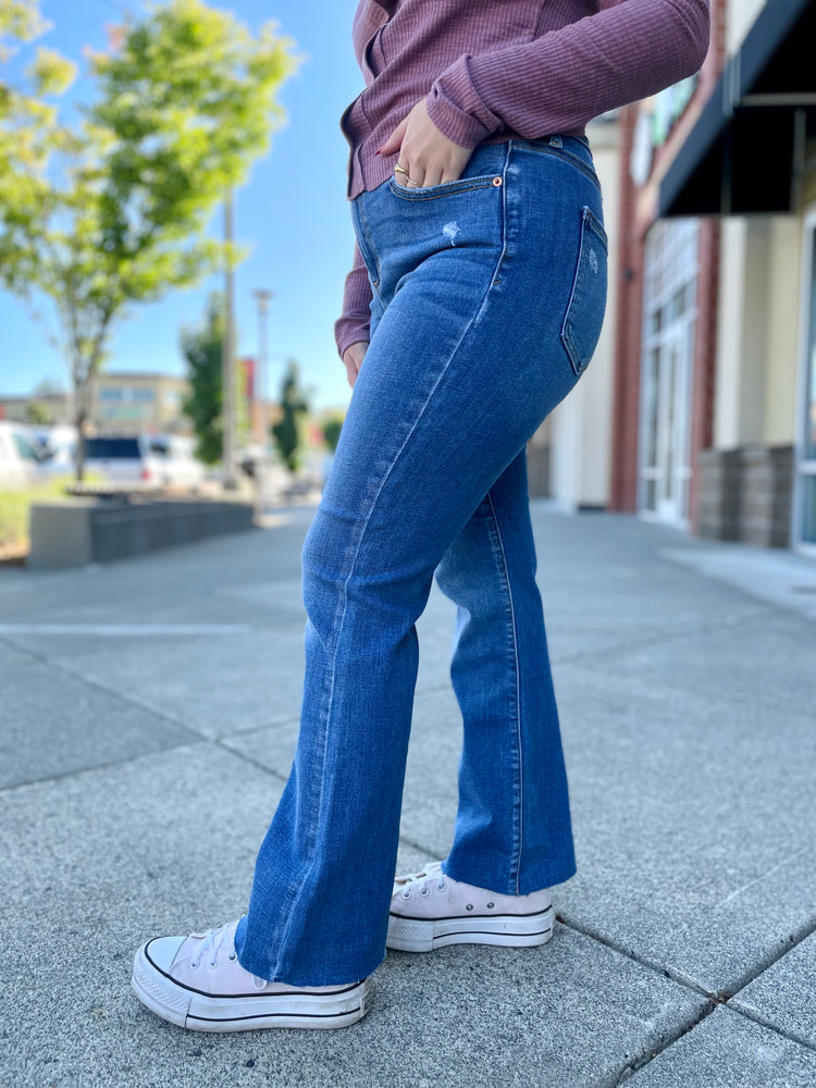 Camila High Rise Flare Denim