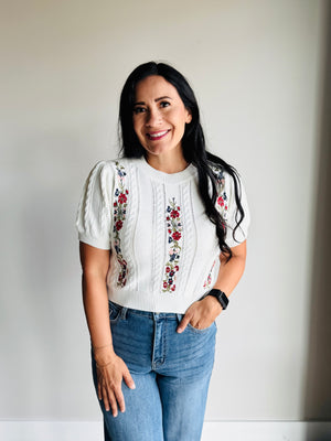 Claudia Embroidered Sweater