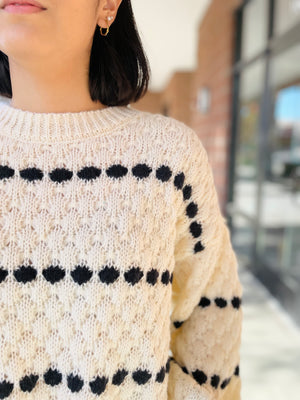 Ivy Knit Balloon Sleeve Sweater