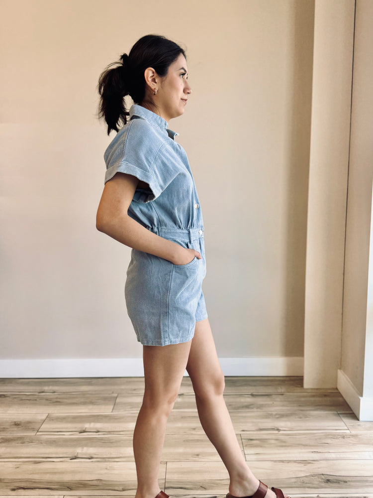 Jaycie Button Down Romper
