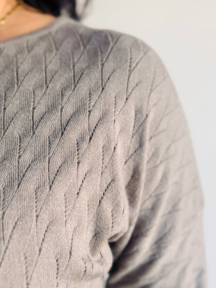 Angela Knit Dolman Sleeve Top - Fern