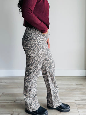 Rosie Leopard High Rise Denim