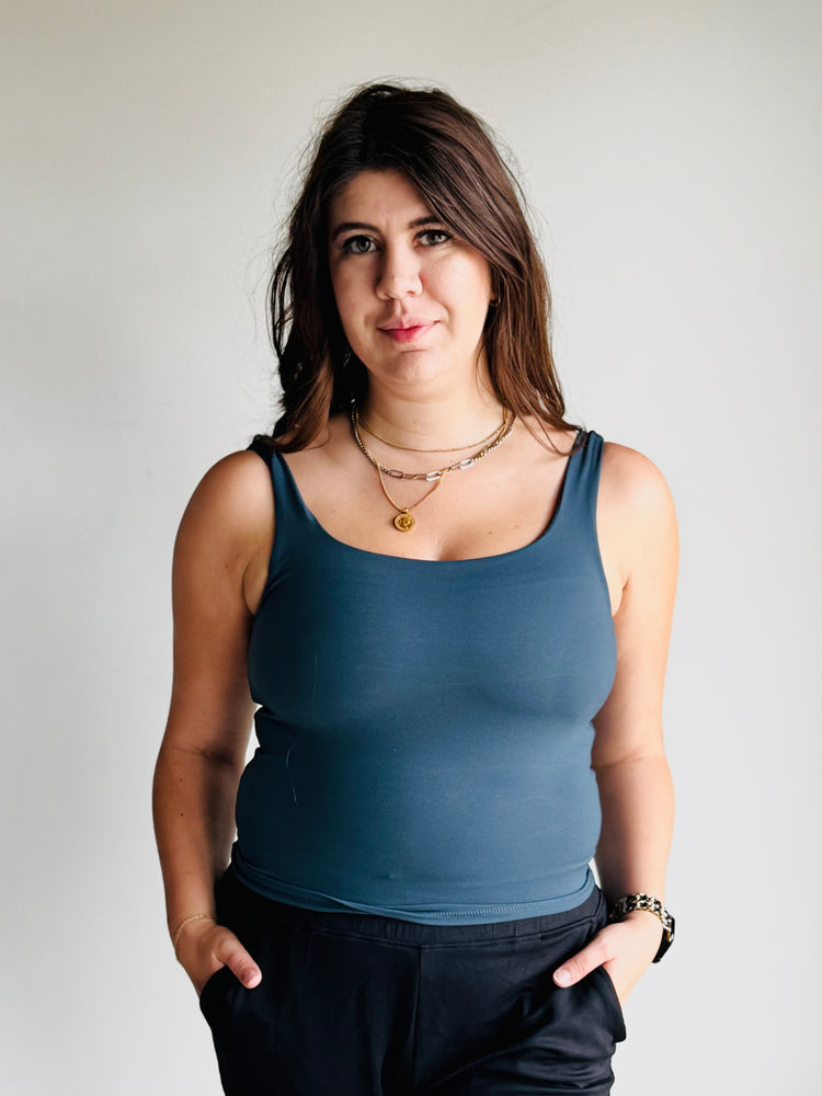 Amari Active Tank Top - Midnight Navy