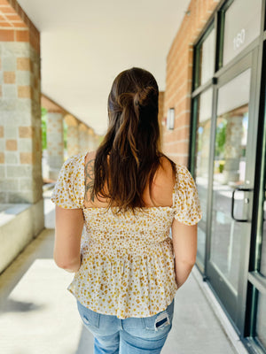 Amiah Floral Babydoll Blouse