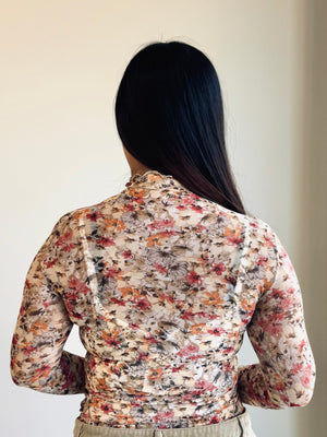 Juniper Floral Mesh Top