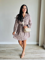 Leanne Waist Tie Paisley Dress