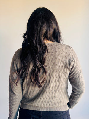 Angela Knit Dolman Sleeve Top - Fern