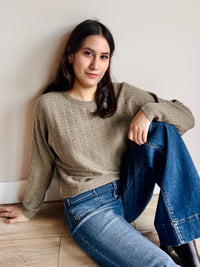 Harper Pointelle Dolman Sleeve Top