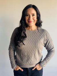 Angela Knit Dolman Sleeve Top - Fern