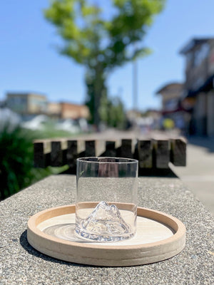 Mountain Themed Crystal Tumbler