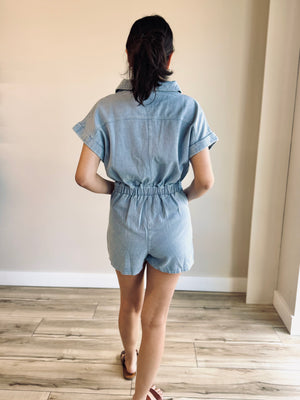 Jaycie Button Down Romper