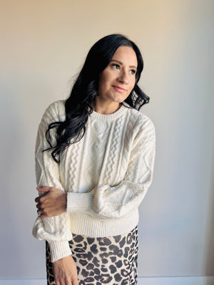 Anabelle Cable Knit Sweater
