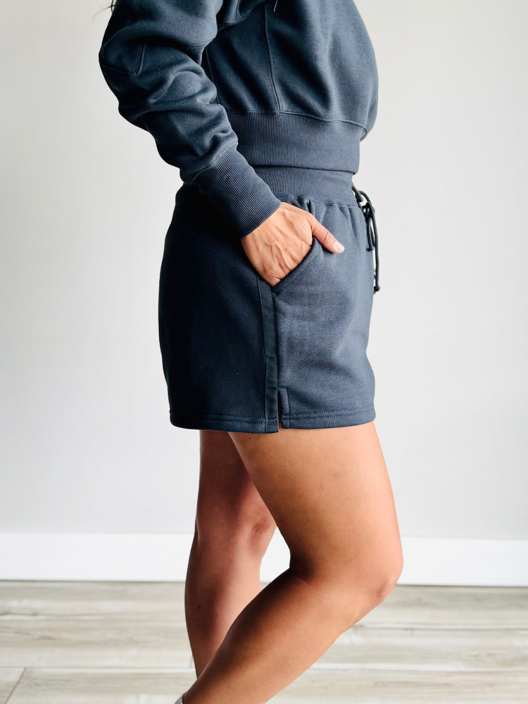 Cameron Athleisure Shorts - Charcoal