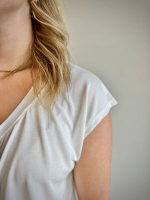 Ailee Front Cinched Top - Ivory
