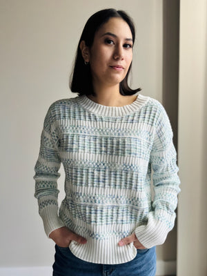 Maylee Round Neck Textured Sweater