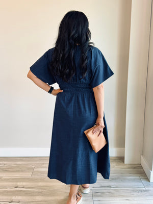 Holland Embroidered Midi Dress