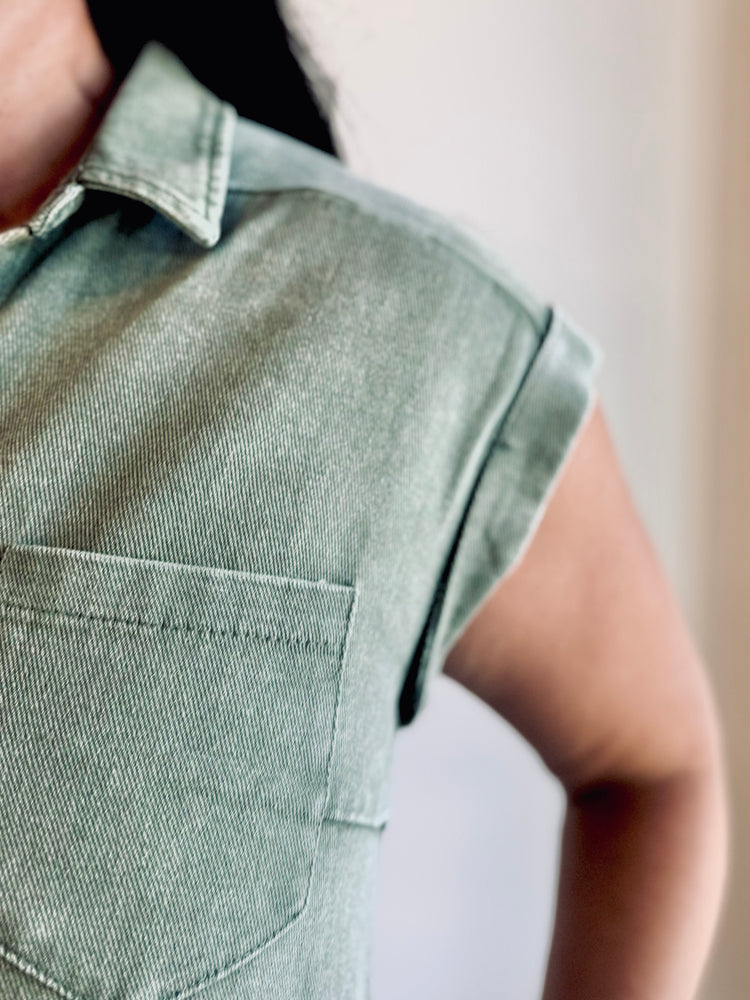 Maddie Button Down Shirt Dress