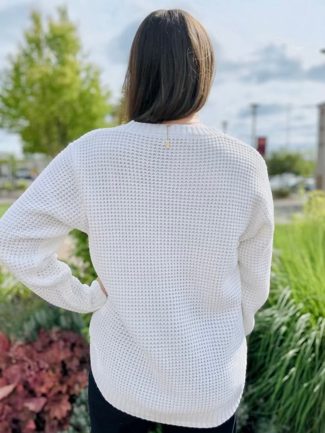 Jaycie Waffle Knit Sweater