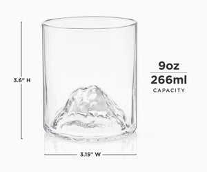 Mountain Themed Crystal Tumbler