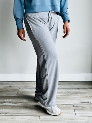 Kylie Tencel Relaxed Pants - Heather Grey