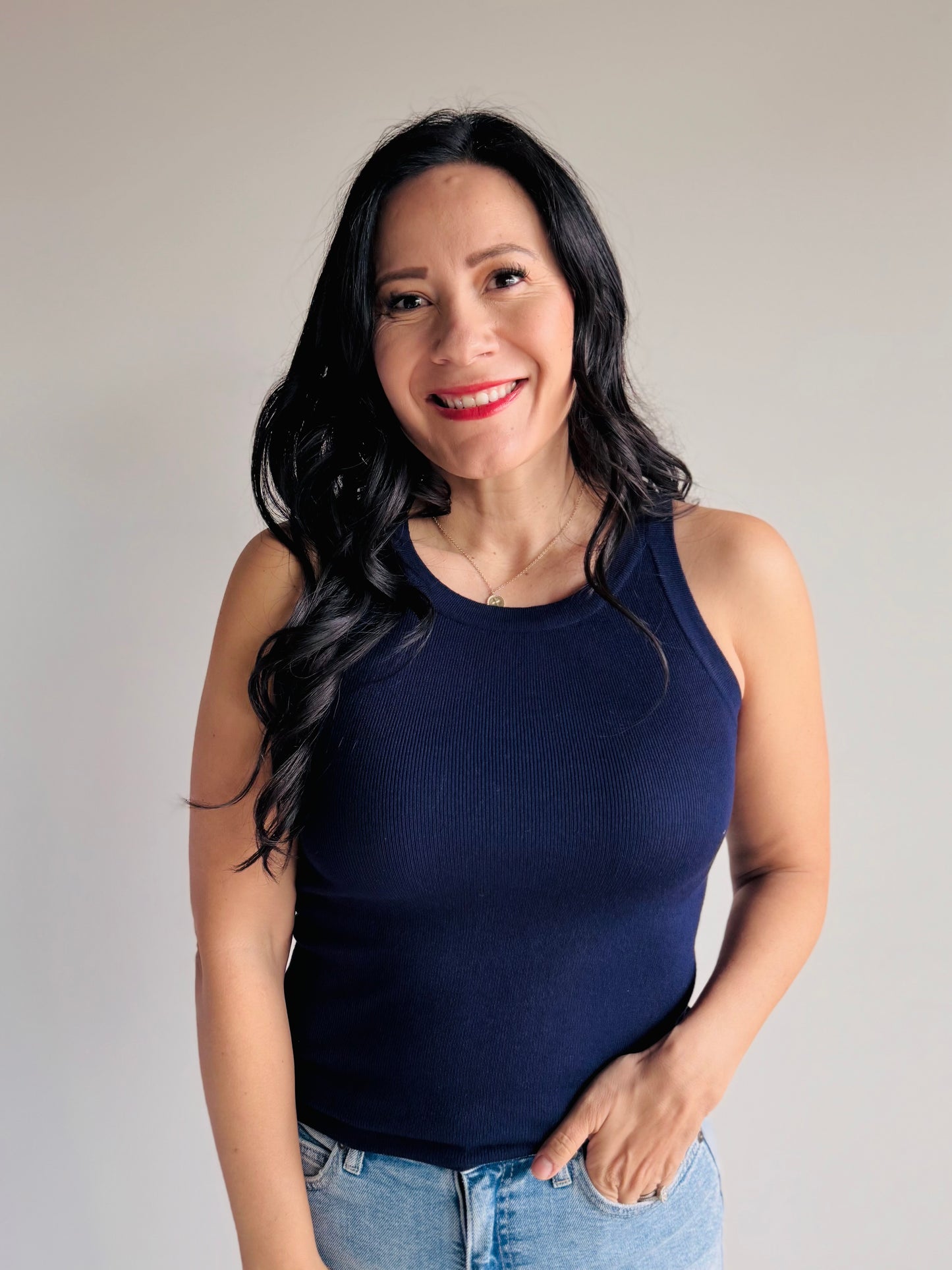 Alaina Microribbed Tank Top - 27 West