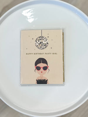 Disco Party Birthday Card