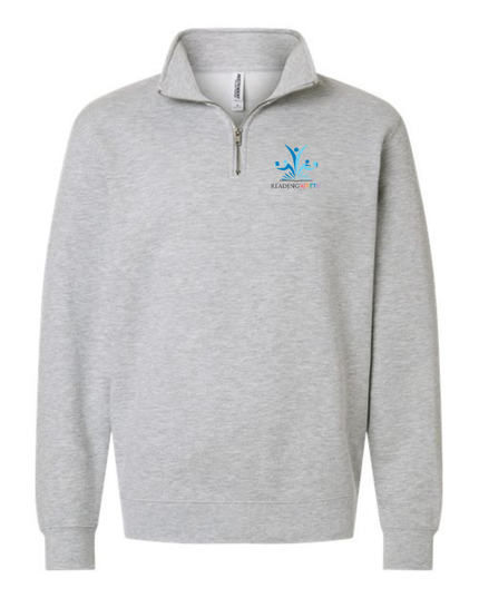 Reading Write Alaska 1/4 Zip- Heather Grey (Unisex) - 27 West