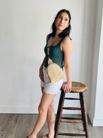 Ayla Tank Top Bodysuit - Teal Green