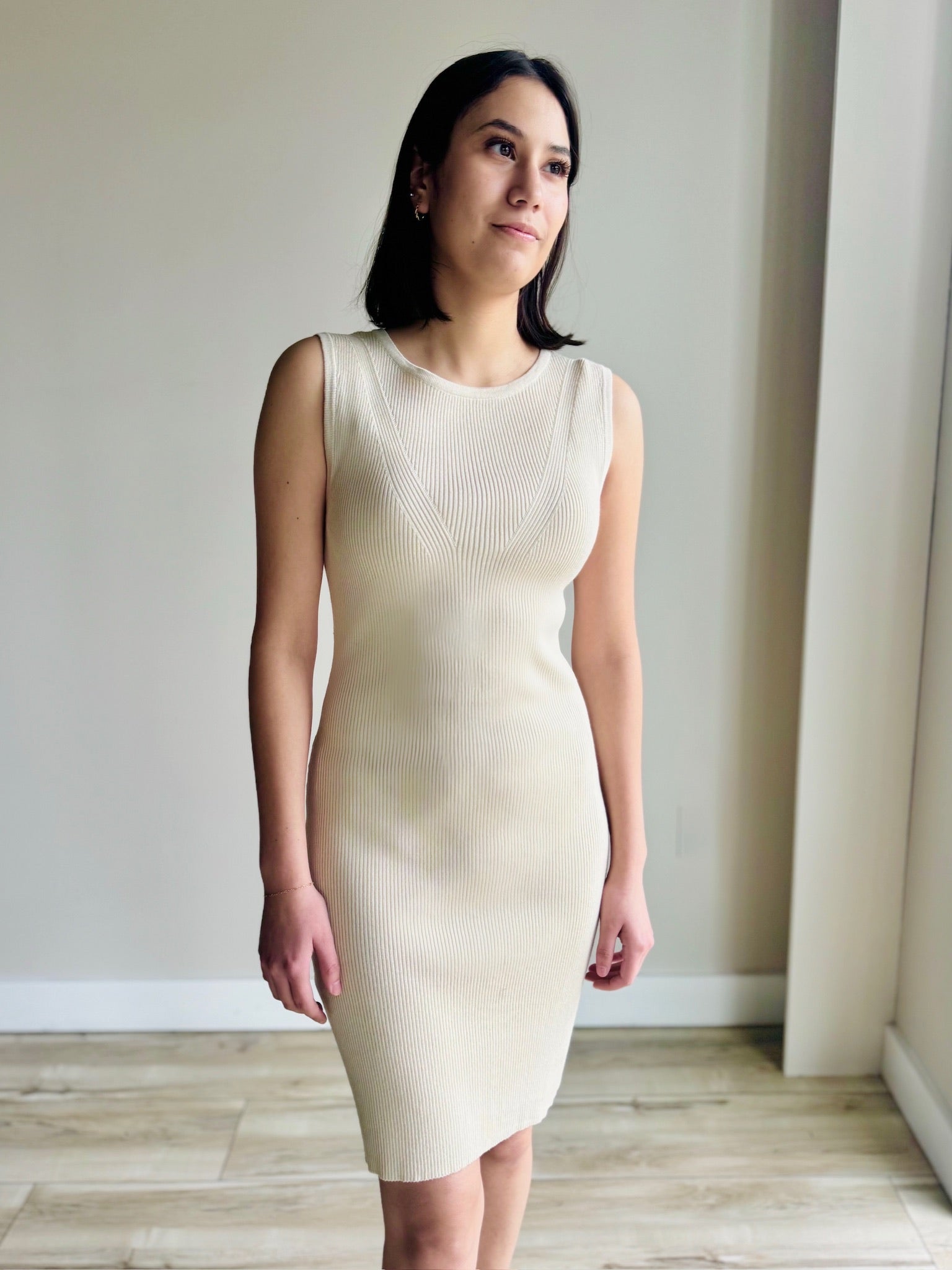 ワンピース COURReGES Woman Dress Sand 324CRO456PL0165 B107 Courrèges Outlet: Dress woman - Sand | Courrèges dress
