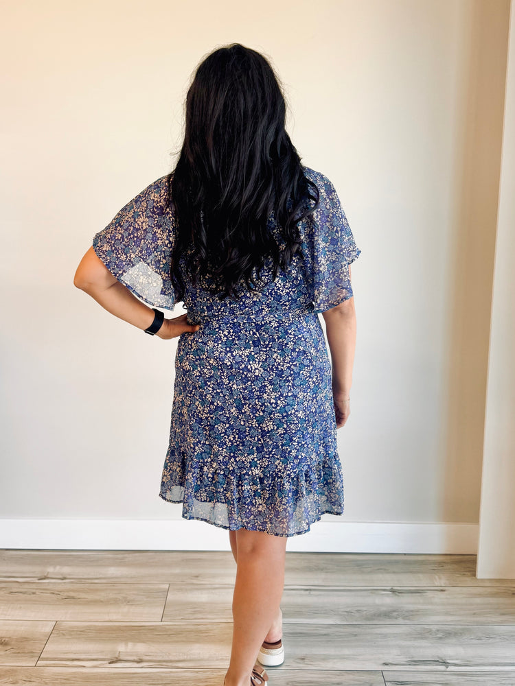 Willow Ruffle Sleeve Floral Dress