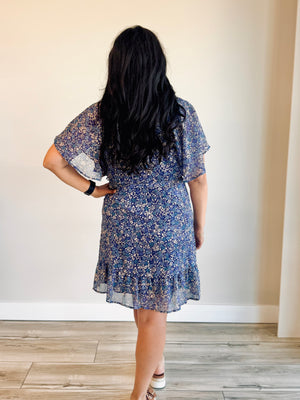 Willow Ruffle Sleeve Floral Dress