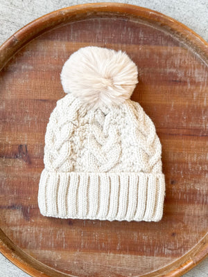 
            
                Load image into Gallery viewer, Thermal Lined Cable-Knit Beanie
            
        