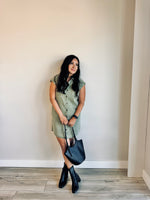 Maddie Button Down Shirt Dress