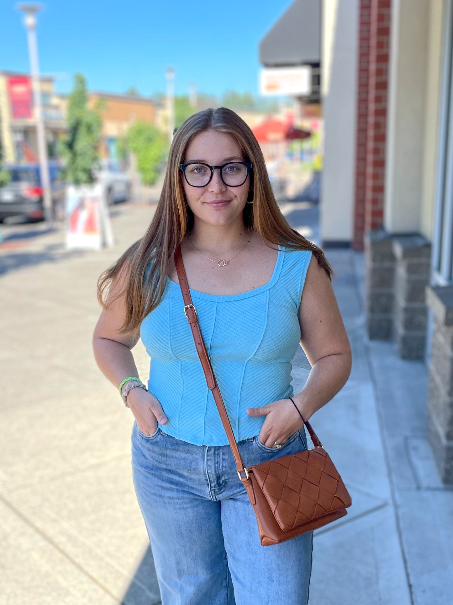 Adelle Sweetheart Neckline Tank Top - 27 West