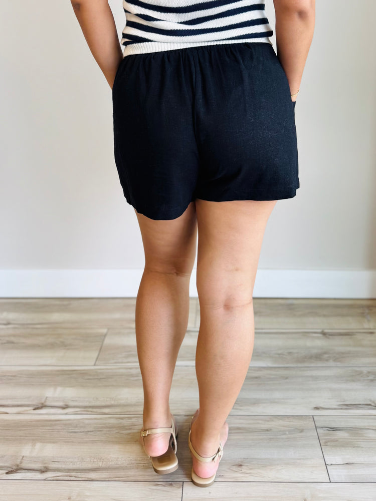 Emory Drawstring Linen Shorts