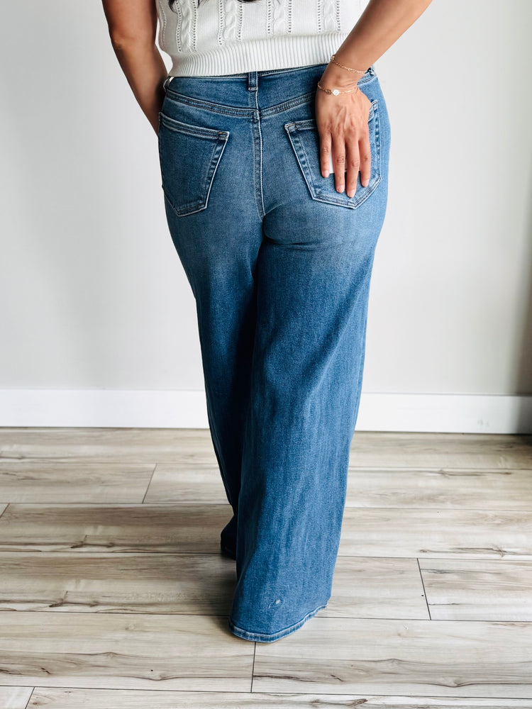 Noelle High Rise Wide Leg Denim