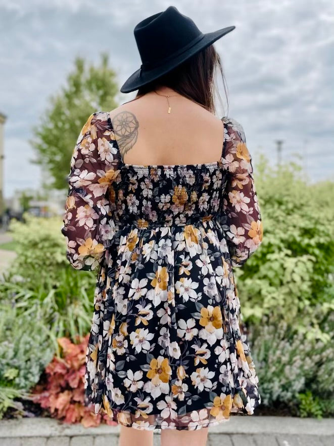 Selena Floral Sweetheart Dress