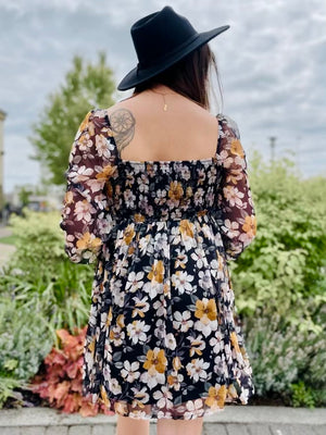 Selena Floral Sweetheart Dress