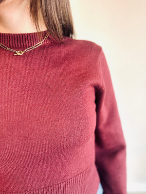 Jackie Cropped Sweater Top